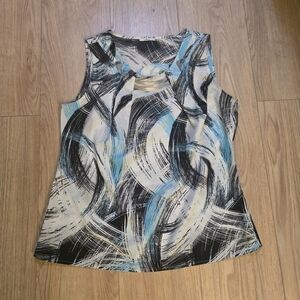 Milano sleeveless Blouse Size M